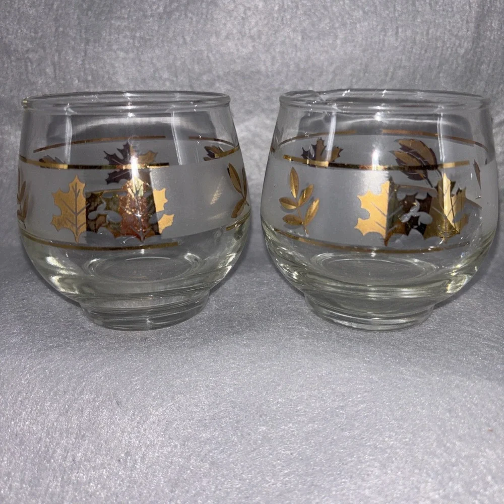 Libbey vintage golden